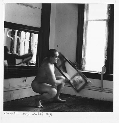 Francesca Woodman, Charlie the Model #5, 1976; gelatin silver print. © George and Betty Woodman
